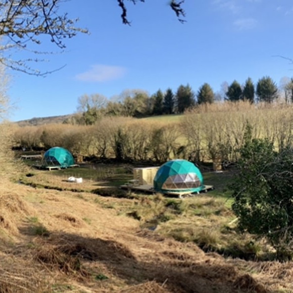 Dartmoor glamping domes in Devon.