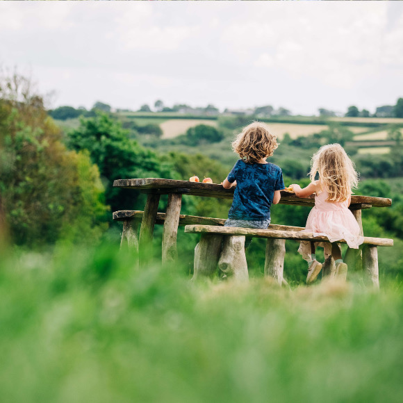 Children at Dipple Farm Campsote - The Greener Camping Club