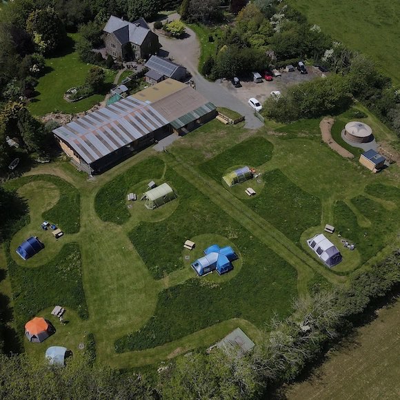 Camping and glamping at Quarry Park, Pembrokeshire.
