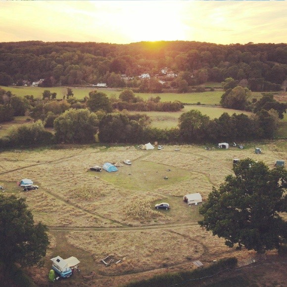 Nearly wild camping in Shropshire.